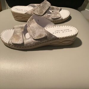 David Tate Wedge Sandals Size 7 Worn once